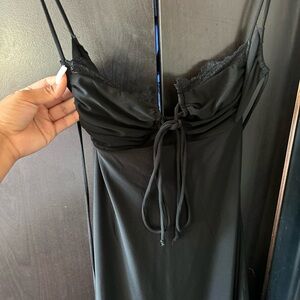 Fashion Nova Black Backless Dress